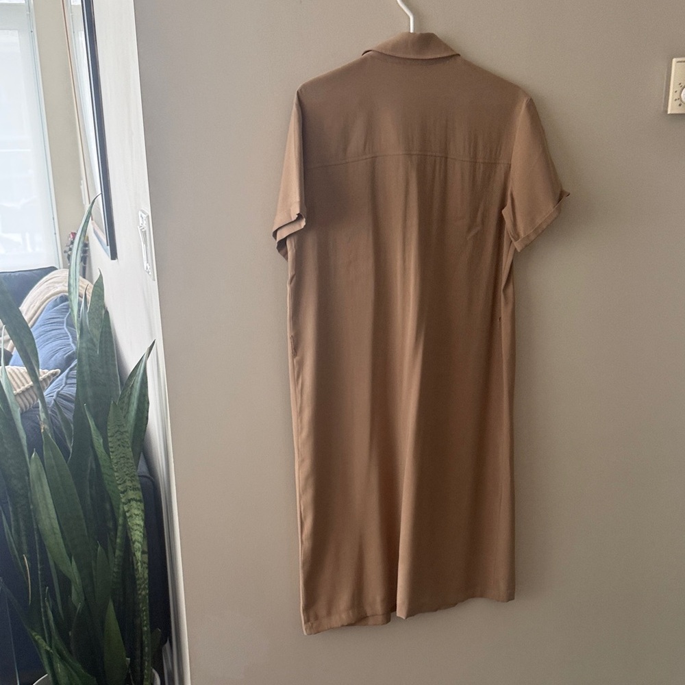 Reitmans Tan Shirt Dress with Collar - Picture 3 of 5